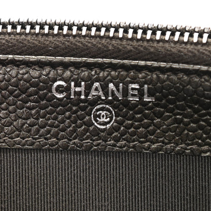 Chanel Caviar Quilted Small Clutch With Chain Dark Charcoal 7 of 12