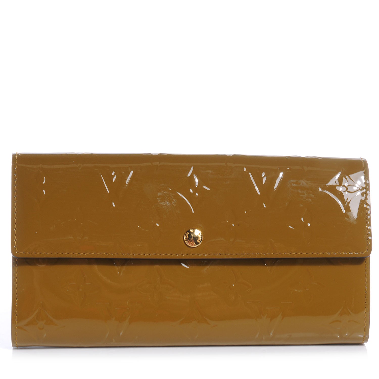 Louis Vuitton Vernis Sarah Wallet Green Olive 1 of 10