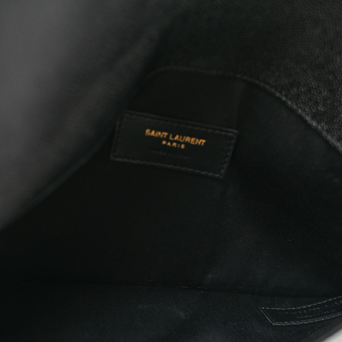 Saint Laurent Grain De Poudre Uptown Pouch Black 5 of 8