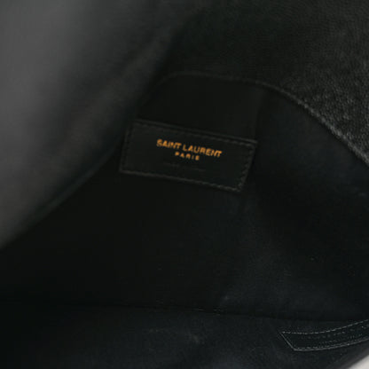 Saint Laurent Grain De Poudre Uptown Pouch Black 5 of 8