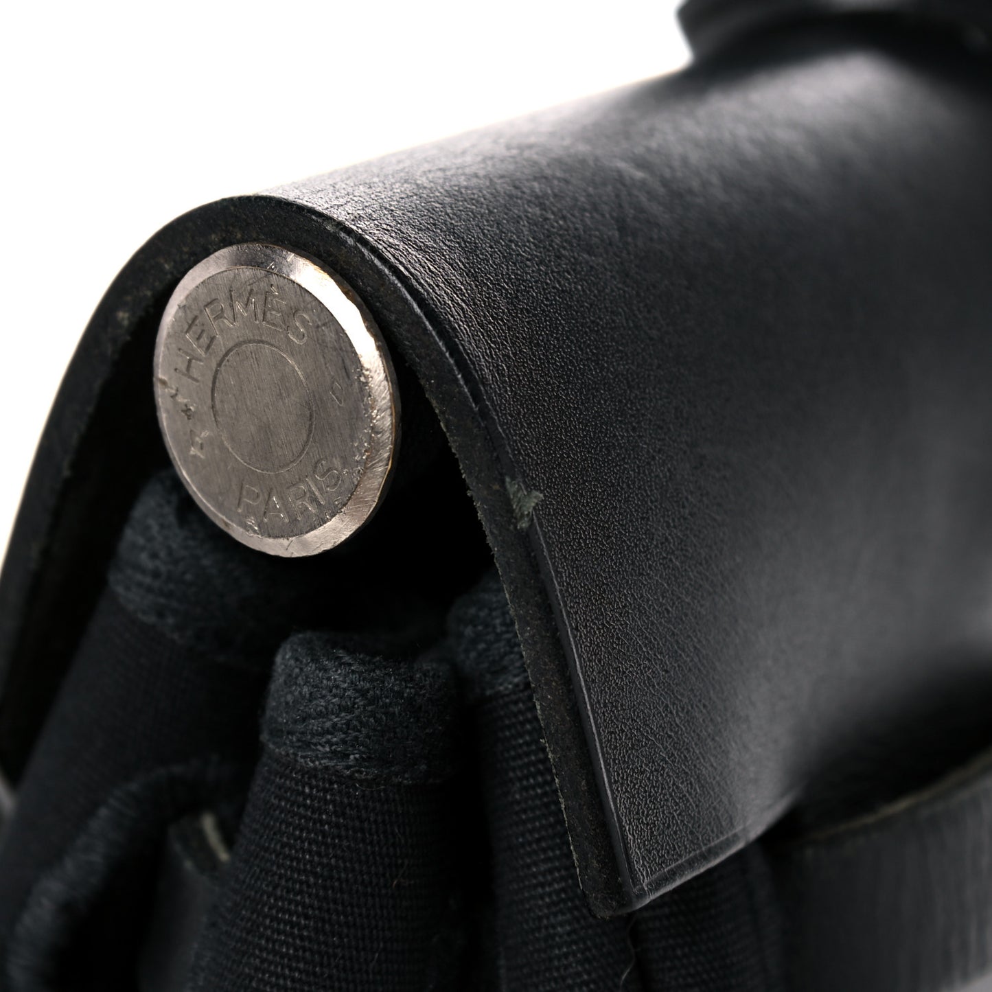 Toile Vache Calfskin Herbag 30 PM Backpack Black
