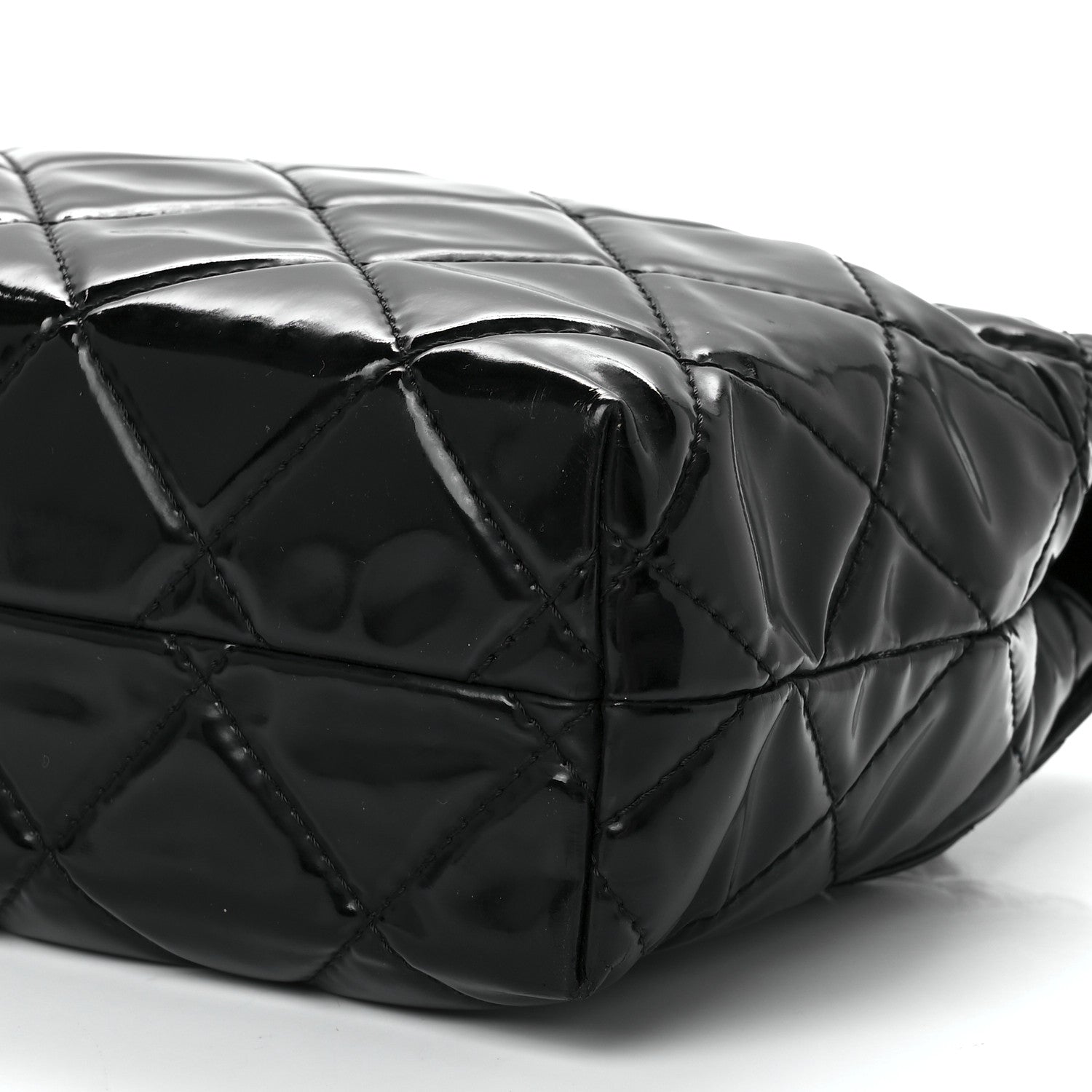 Chanel Vinyl Quilted In The Business Flap Bag Black 11 of 12