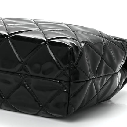 Chanel Vinyl Quilted In The Business Flap Bag Black 11 of 12