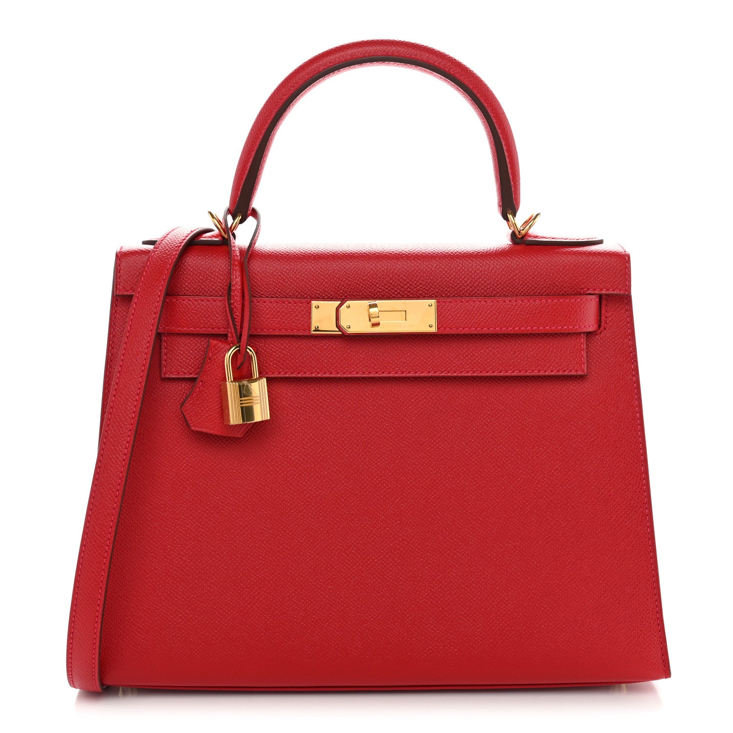 Hermes Epsom Kelly Sellier 28 Rouge Casaque 1 of 10