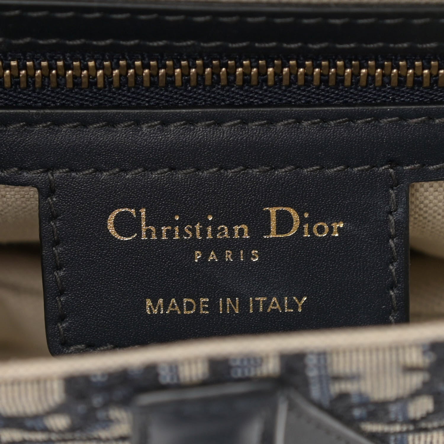 Christian Dior Oblique Saddle Bag Blue 6 of 10