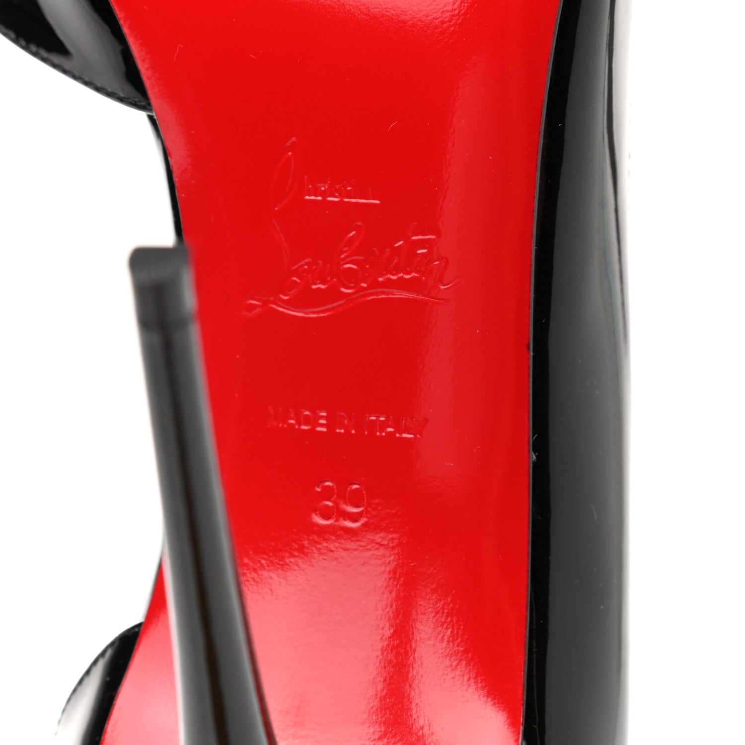 Christian Louboutin Patent Iriza 100 Pumps 39 Black 6 of 9