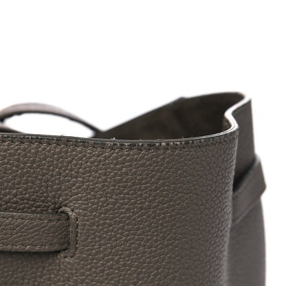 Celine Soft Grained Calfskin Small Belt Cabas Phantom Taupe 15 of 15