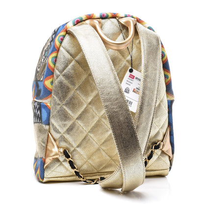 Chanel Graffiti Printed Canvas Street Spirit Backpack Multicolor 2 of 11