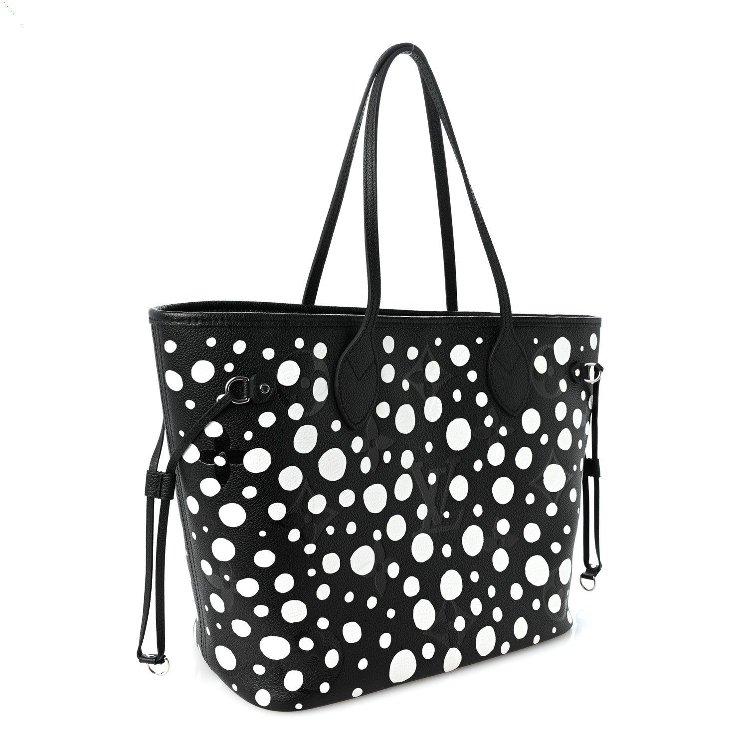 Louis Vuitton LV X YK Empreinte Neverfull MM Black White 3 of 10