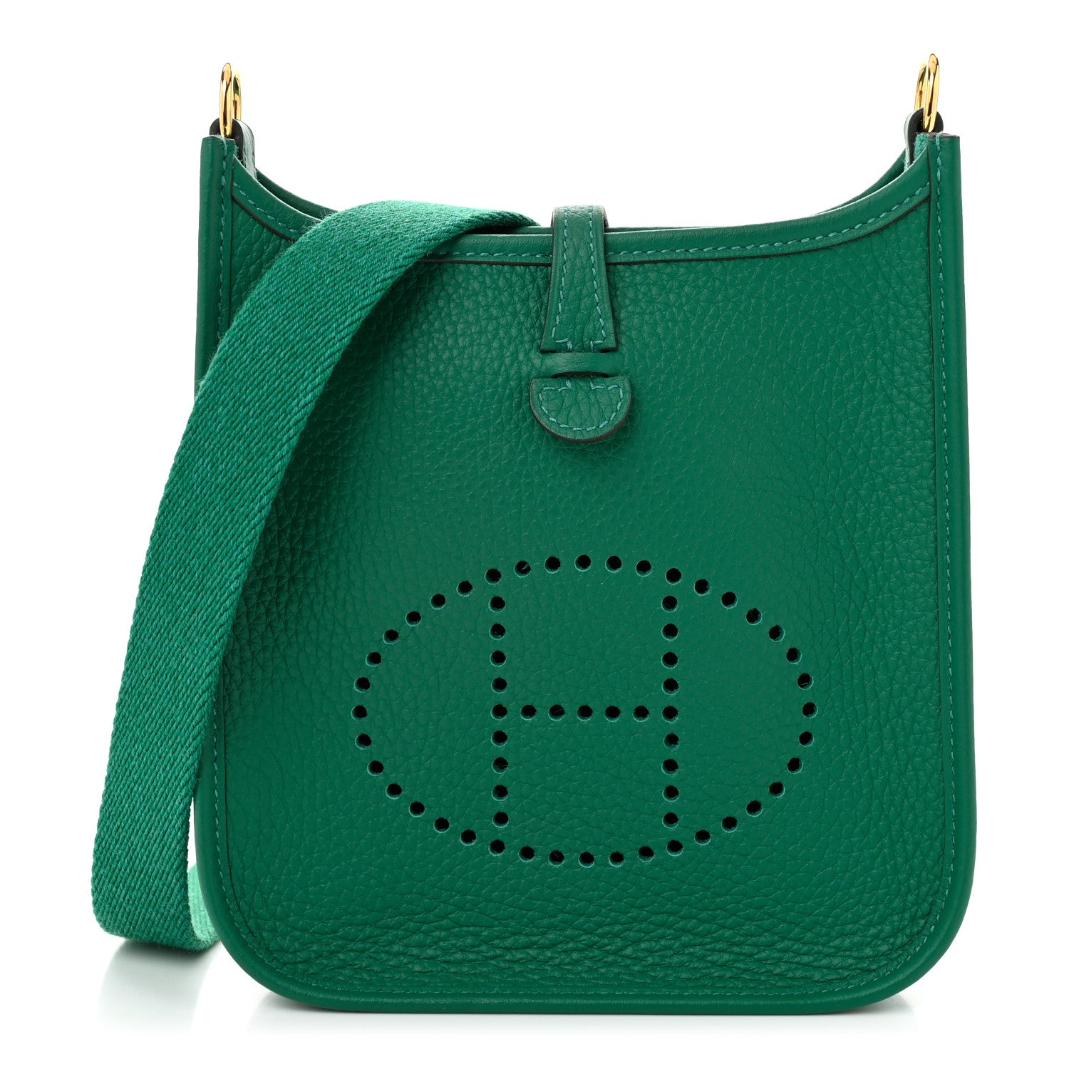 Hermes Taurillon Clemence Evelyne TPM Vert Vertigo 1 of 11
