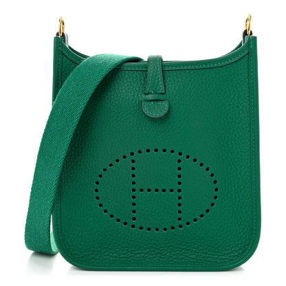 Hermes Taurillon Clemence Evelyne TPM Vert Vertigo 1 of 11