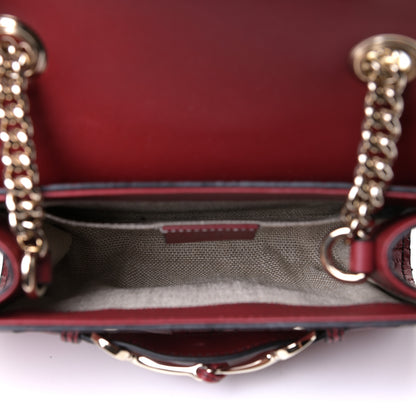 Gucci Soft Microguccissima Mini Emily Chain Shoulder Bag Rosso 4 of 5