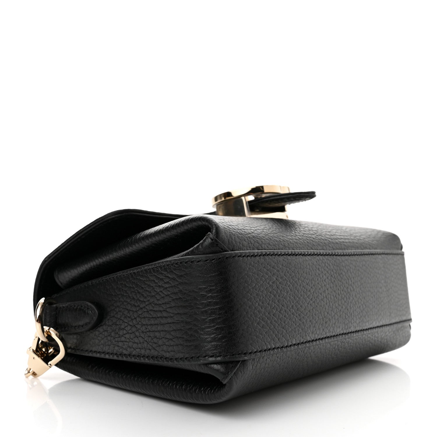 Gucci Dollar Calfskin Interlocking G Crossbody Bag Black 4 of 10