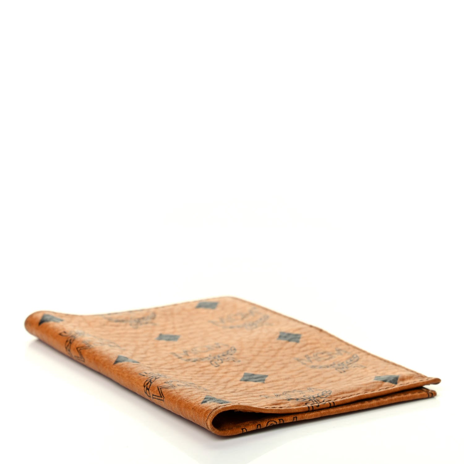 MCM Visetos Passport Holder Cognac 2 of 6