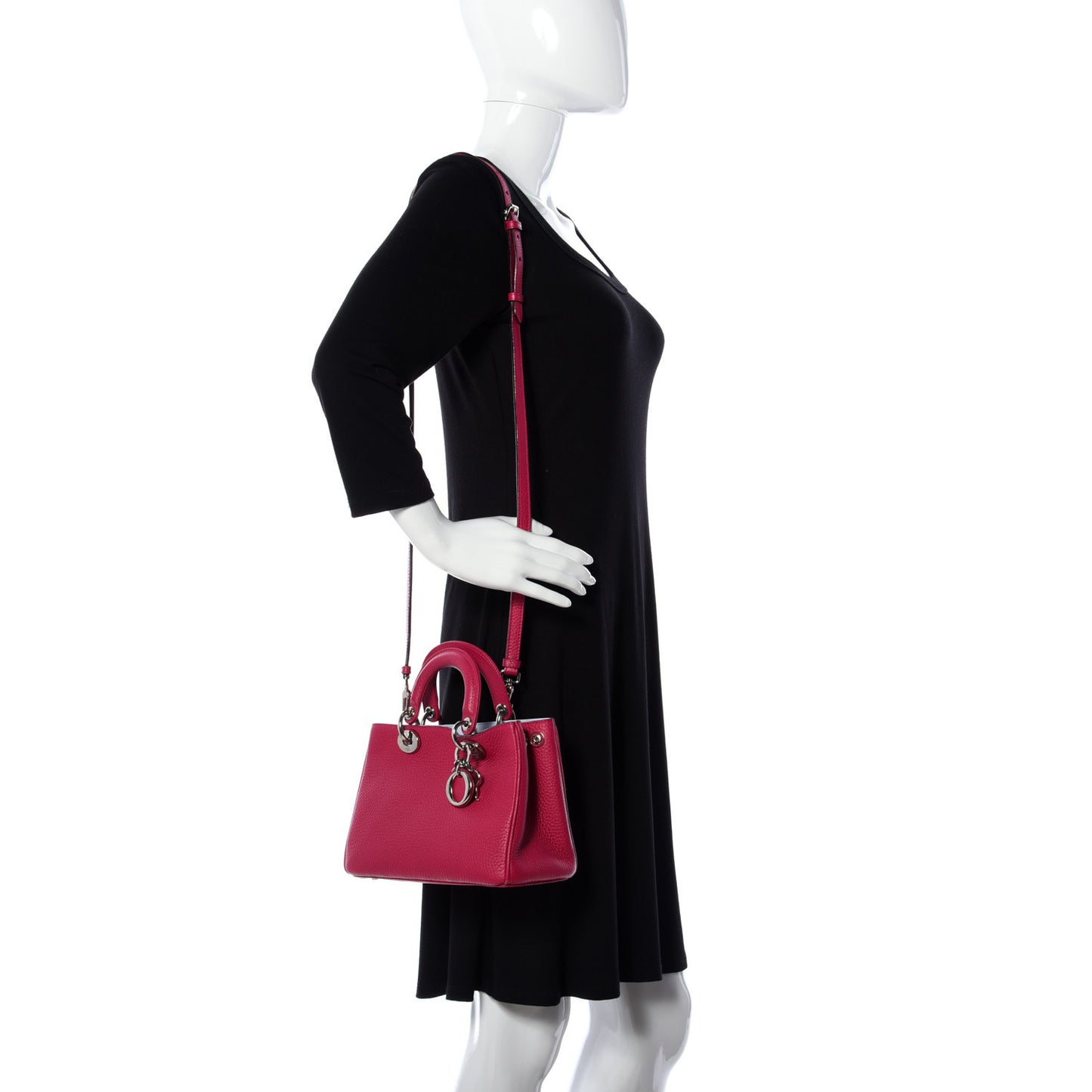Calfskin Mini Diorissimo Tote Pink