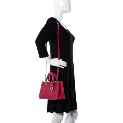 Christian Dior Calfskin Mini Diorissimo Tote Pink 2 of 12