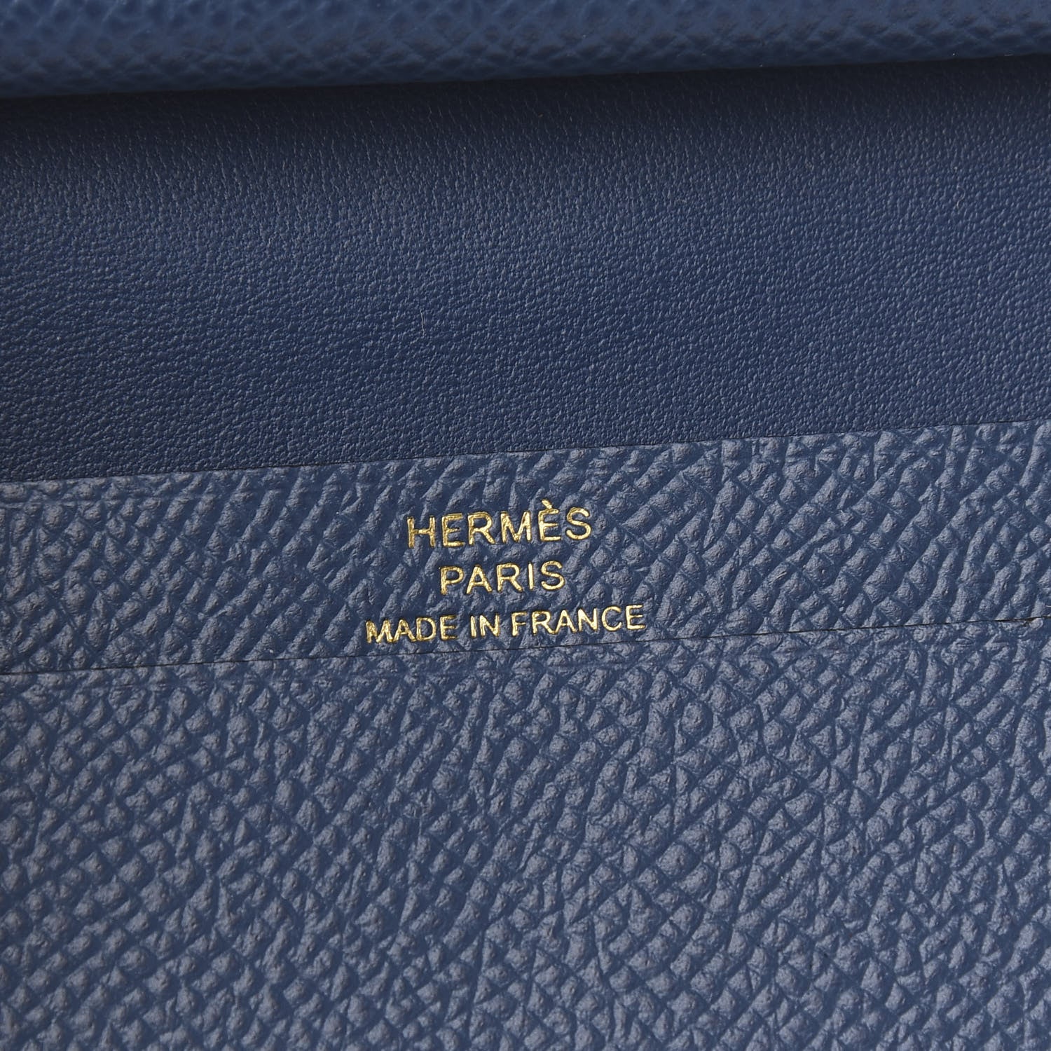 Hermes Epsom Mini Bearn Wallet Deep Bleu 5 of 7