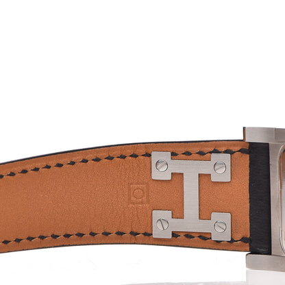 Hermes Stainless Steel Epsom 23mm Medor Quartz Watch Noir 7 of 10