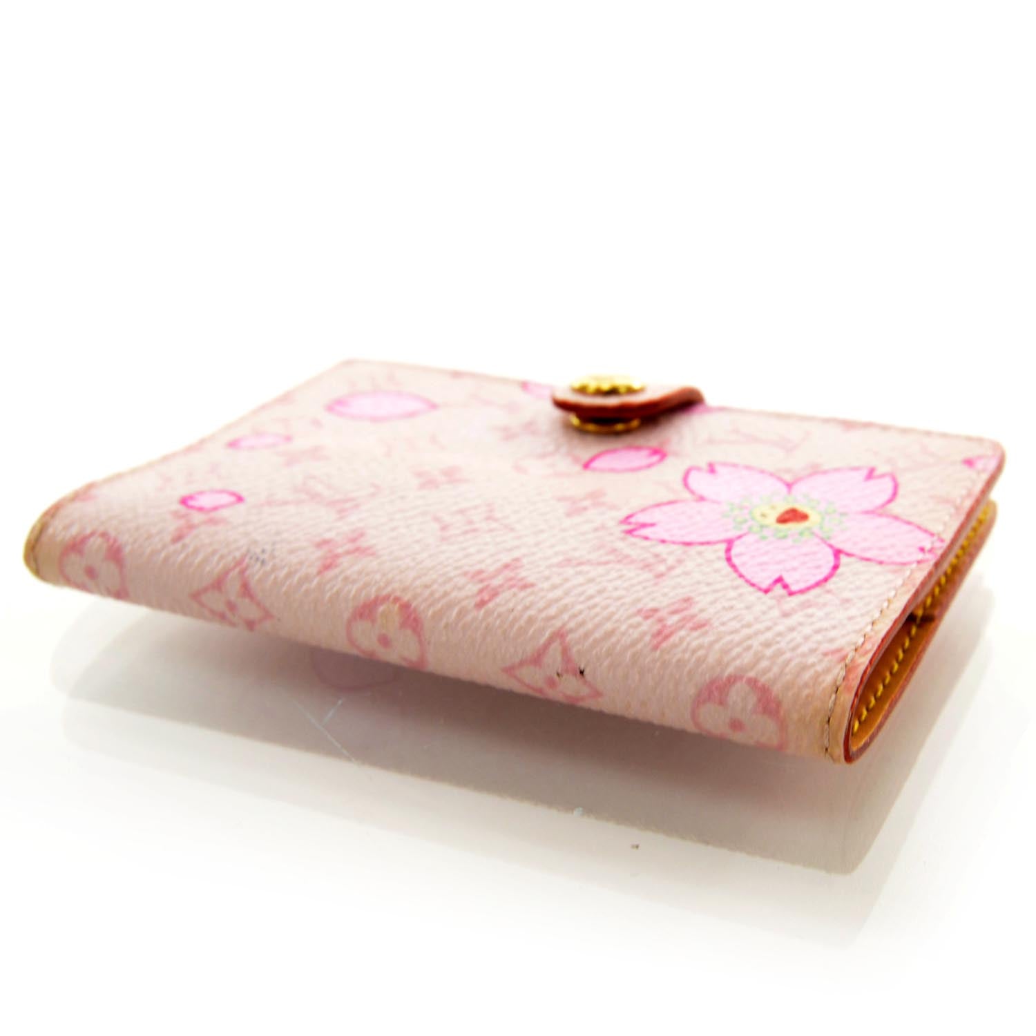 Louis Vuitton Monogram Cherry Blossom Carnet de Bal Mini Agenda Cover Pink 3 of 9
