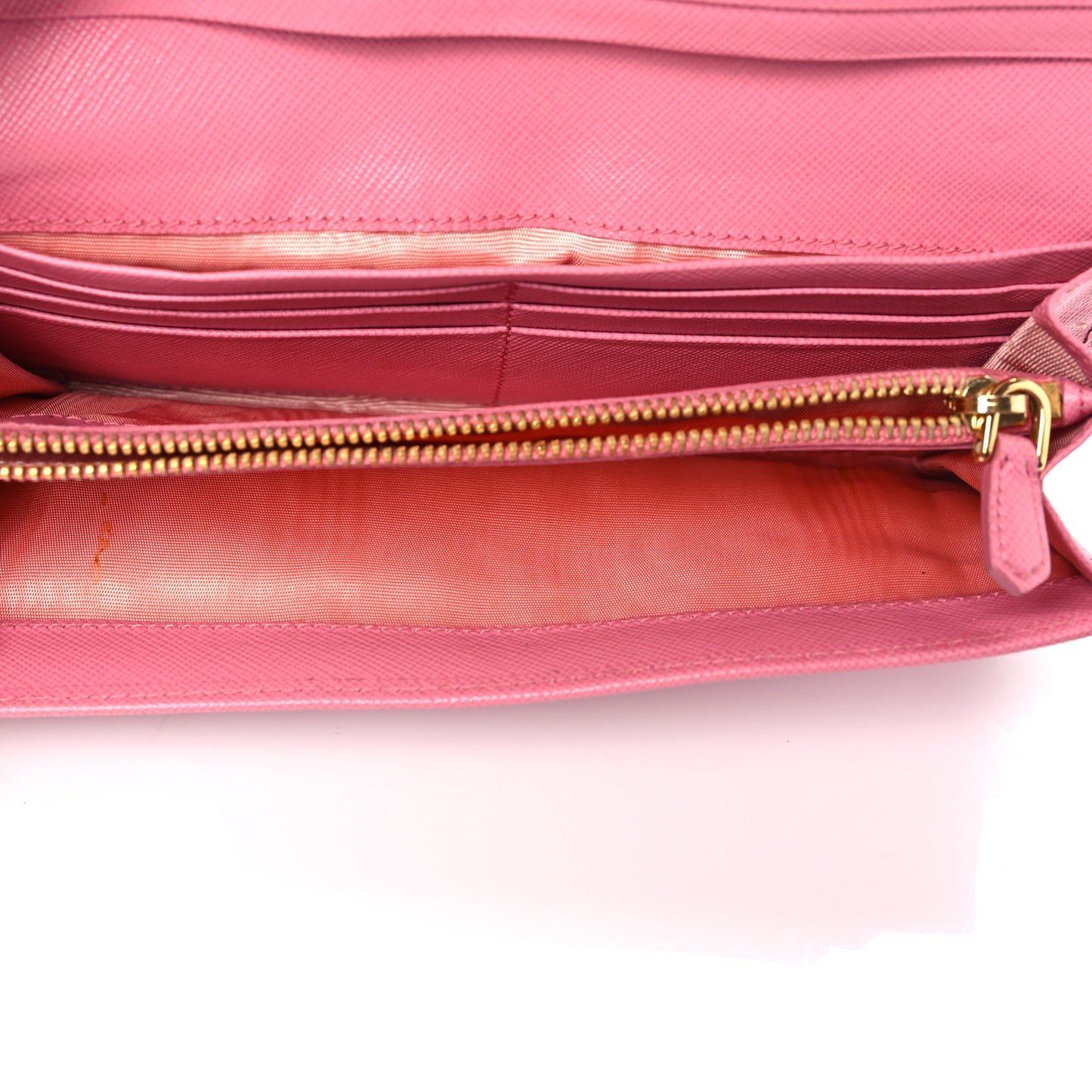 Saffiano Metal Continental Flap Wallet Begonia