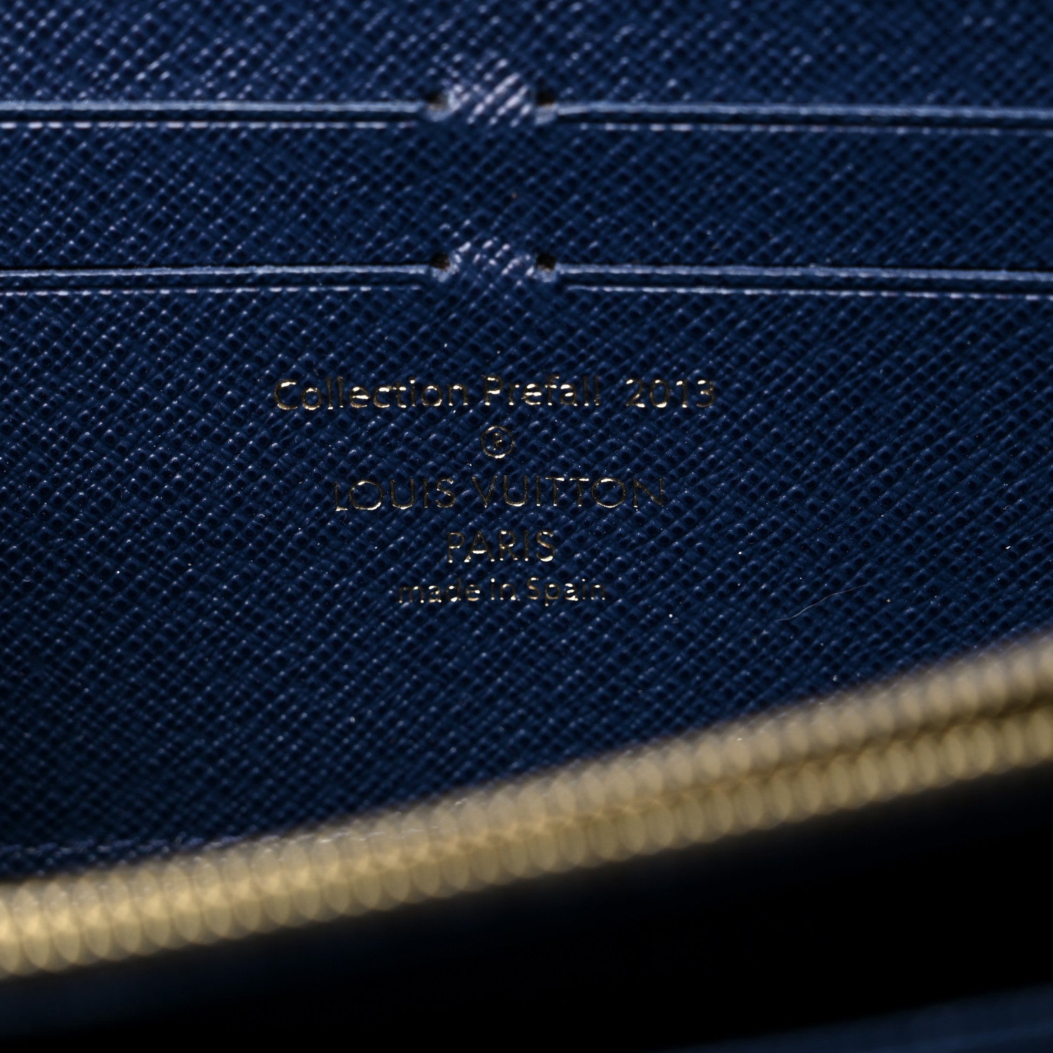 Louis Vuitton Damier Paillettes Zippy Wallet Blue 6 of 13