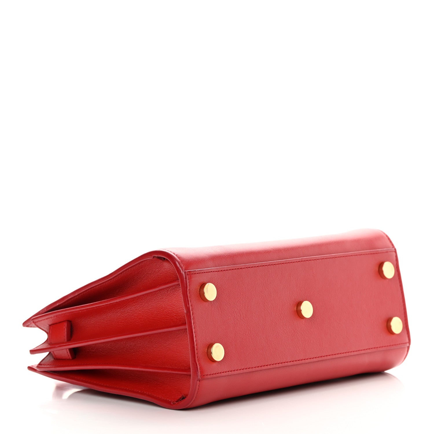 Saint Laurent Calfskin Nano Sac De Jour Lipstick Red 4 of 15