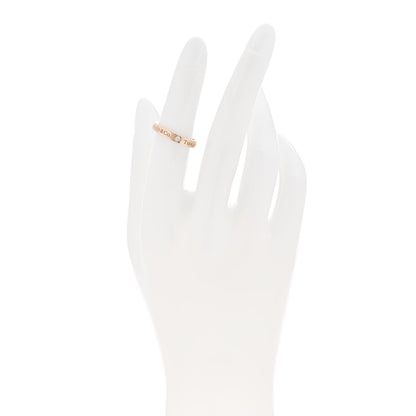Tiffany 18K Rose Gold Diamond Logo Band Ring 50 5.5 2 of 4