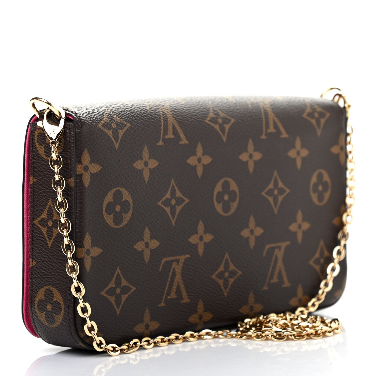 Monogram 2021 Christmas Animation Hollywood Pochette Felicie Chain Wallet Fuchsia