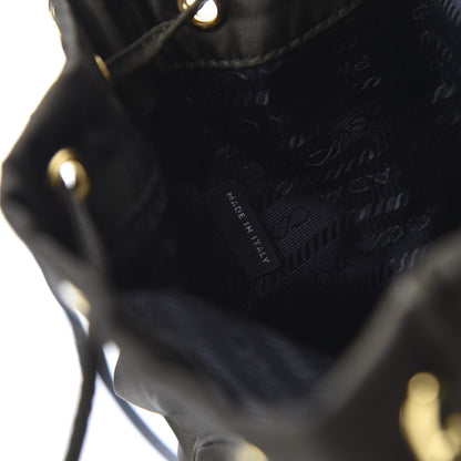 Prada Saffiano Tessuto Nylon Mini Bucket Crossbody Bag Mimetico 7 of 10