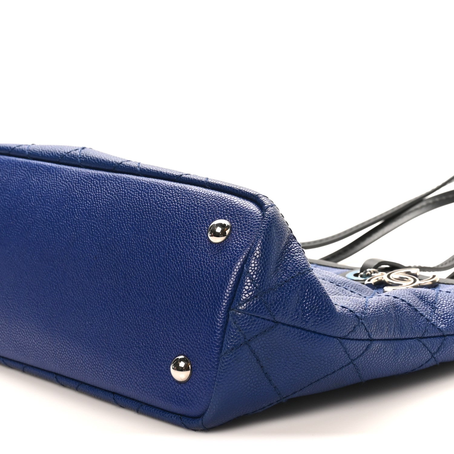 Chanel Grained Calfskin Shopping Fever Tote Blue 11 of 11