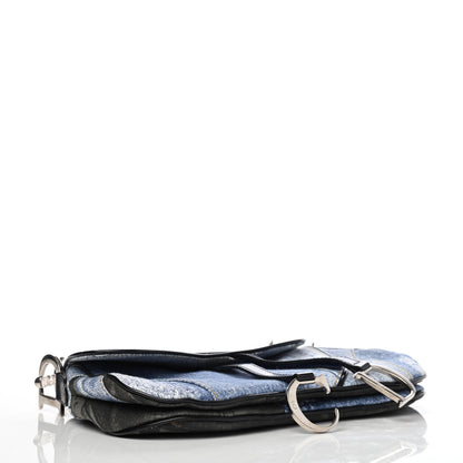 Christian Dior Denim Miss Diorella Double Saddle Bag Blue 3 of 4