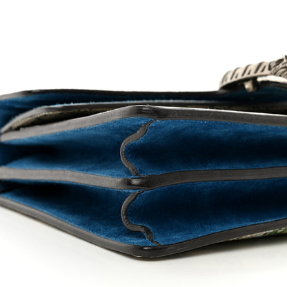 Gucci GG Supreme Monogram Blooms Small Dionysus Shoulder Bag Beige Navy Vintage Blue 9 of 11