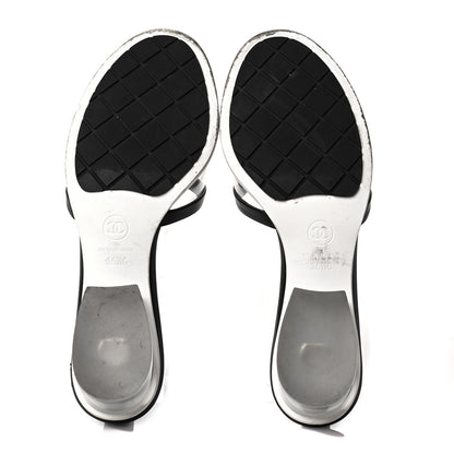 Chanel Lambskin PVC Mule 36.5 Transparent Black 6 of 10