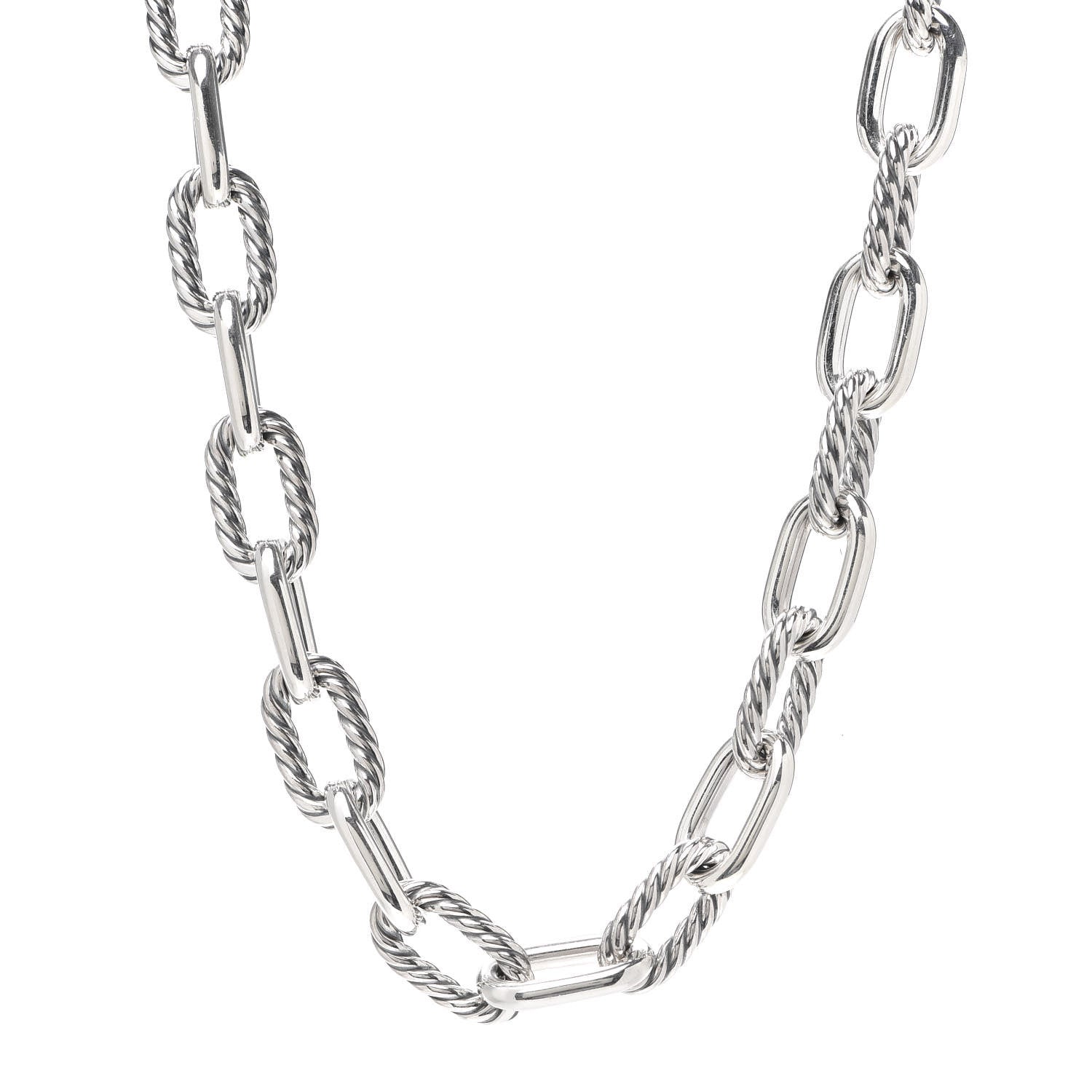 David Yurman Sterling Silver 14mm Madison Chain Necklace 795598 ...