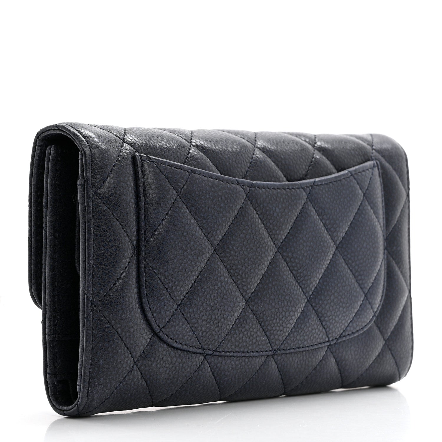Chanel Caviar Quilted Reissue Long Flap Wallet Navy 3 of 7