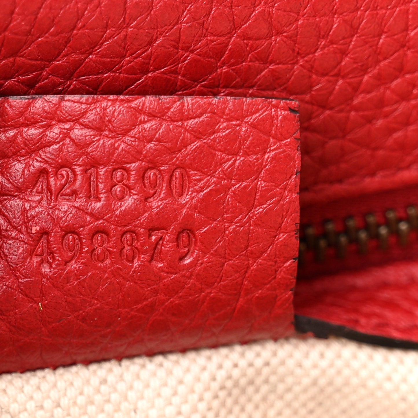 Calfskin Small GG Marmont Top Handle Bag Vulcanic Red