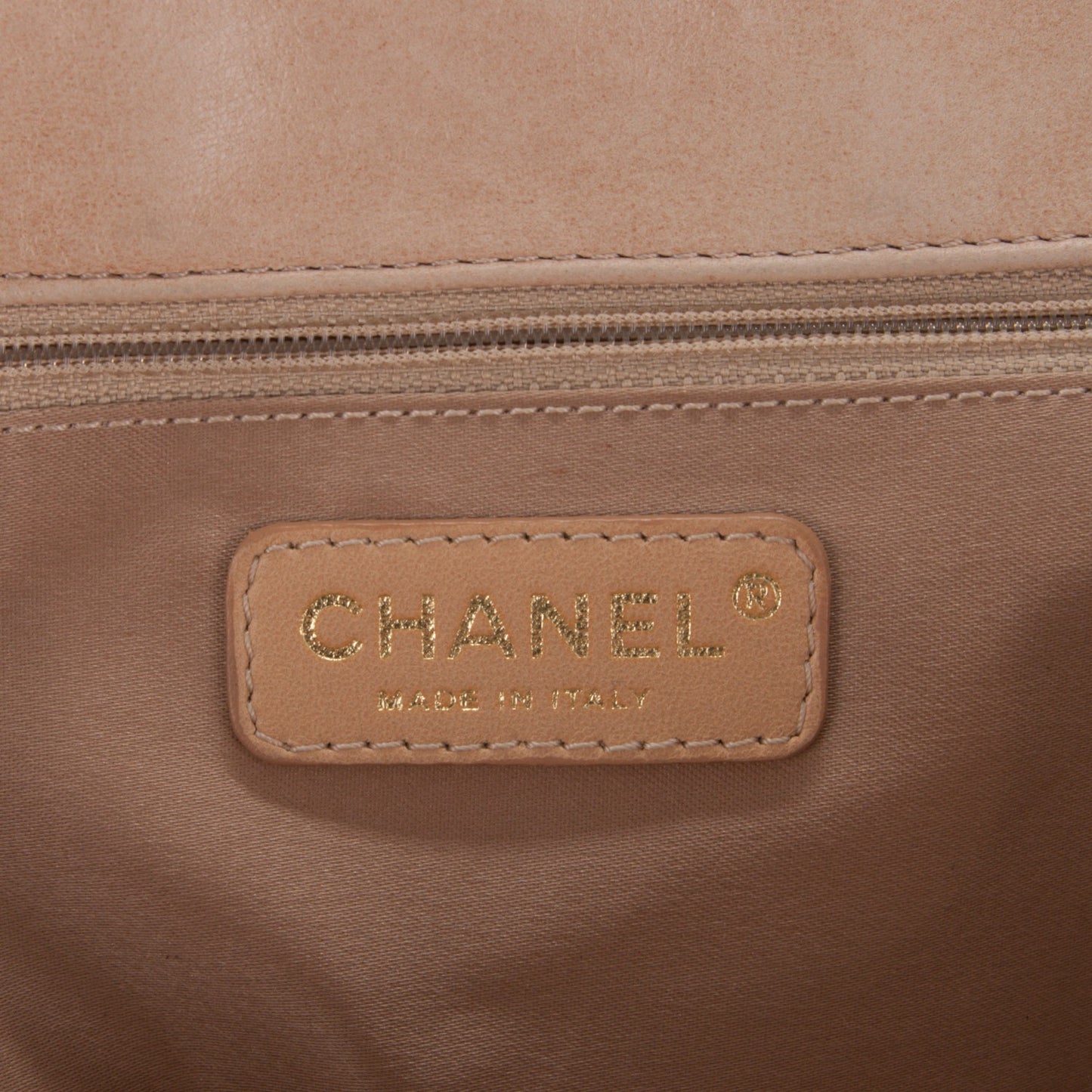Lambskin Bubble Quilt Accordion Flap Beige