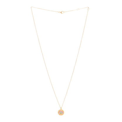 David Yurman 18K Yellow Gold Pink Yellow Blue Sapphire Tsavorite Collectibles Rainbow Pendant Necklace 3 of 6