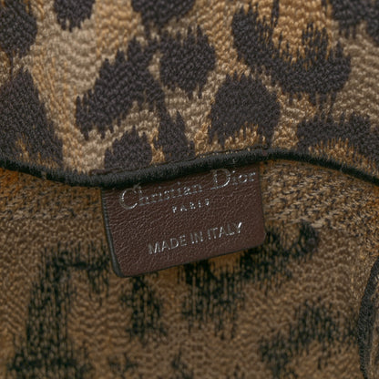 Christian Dior Canvas Mizza Embroidered Leopard Medium Diorcamp Messenger Beige 6 of 10