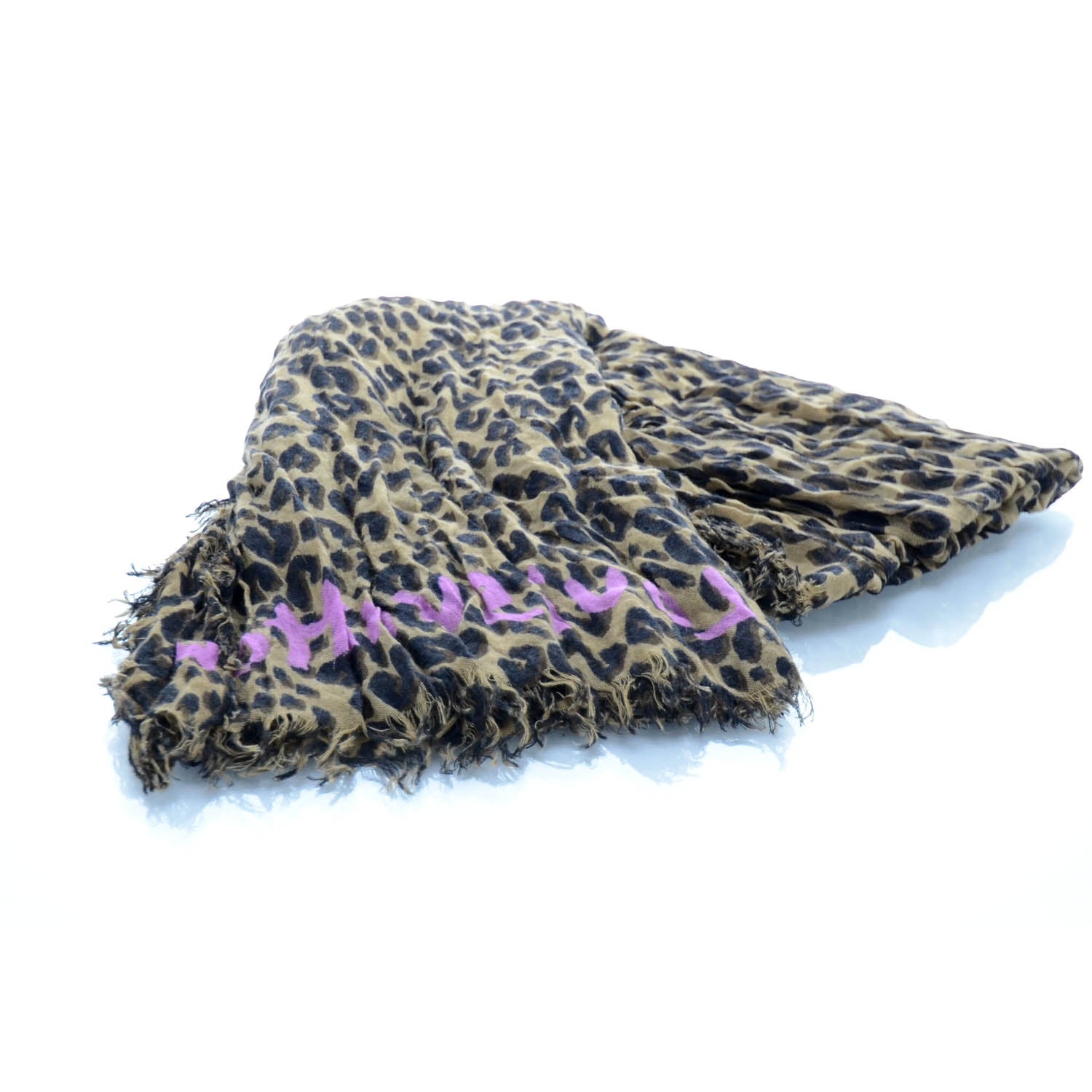 Louis Vuitton Cashmere Silk Leopard Etole Stole 3 of 5