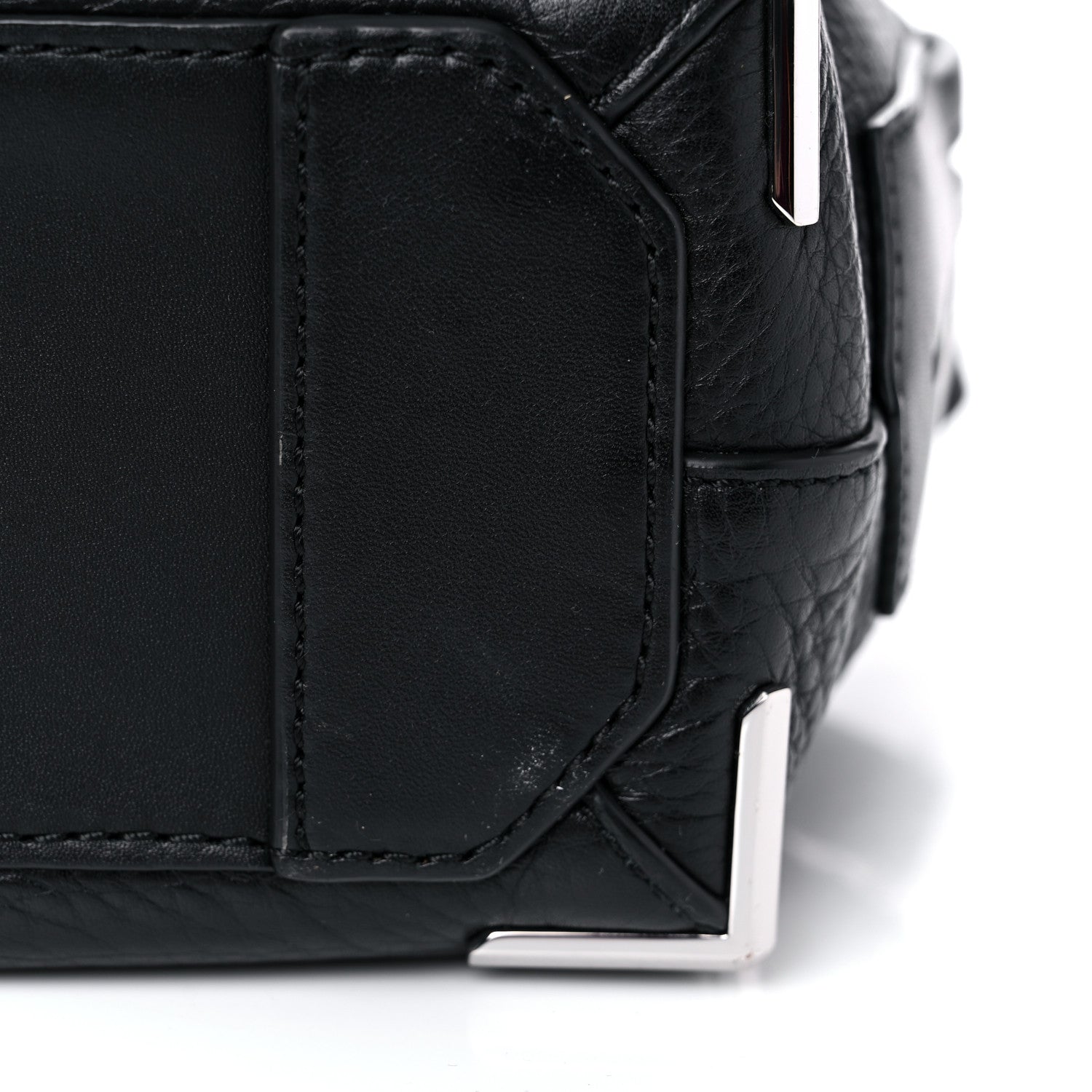 Alexander Wang Pebbled Calfskin Mini Emile Black Silver Hardware 11 of 12