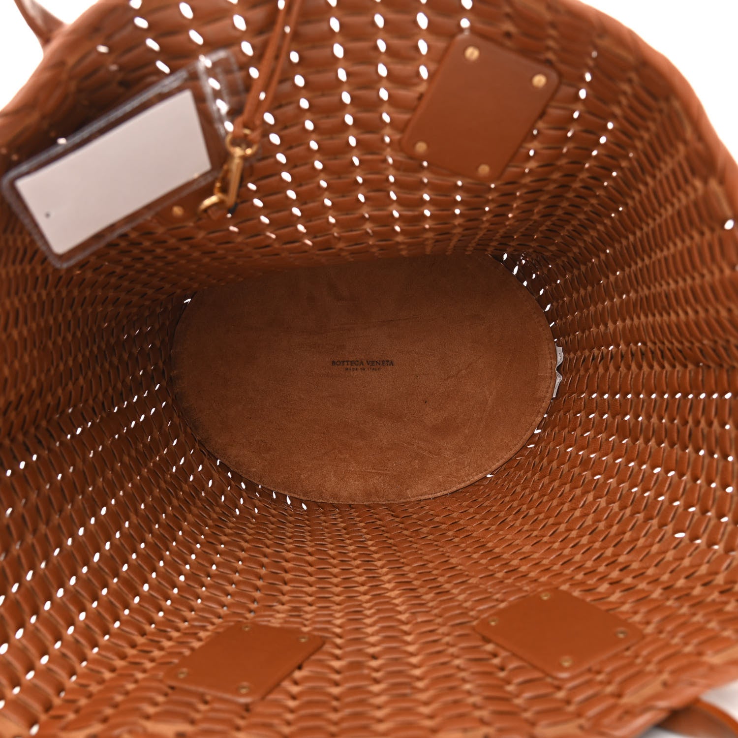 Bottega Veneta Nappa Intrecciato Rete Tote Wood 6 of 11