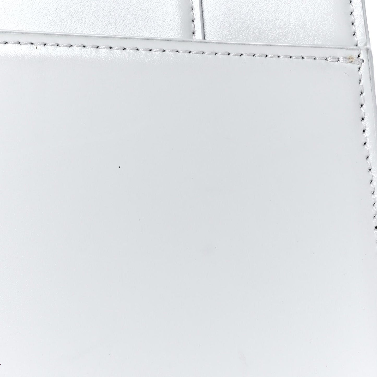 Shiny Box Calfskin Small Hourglass Top Handle Bag White