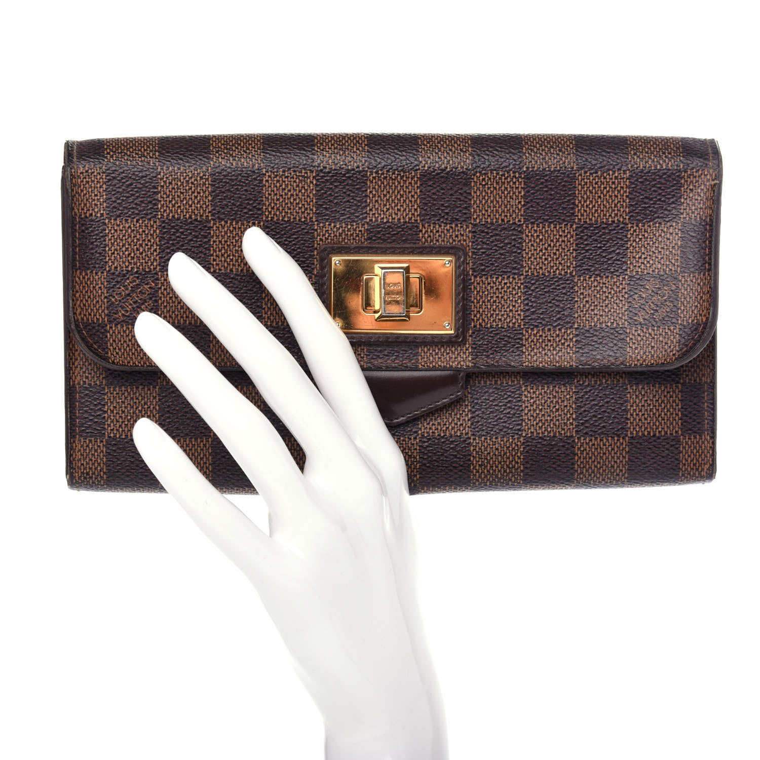Louis Vuitton Damier Ebene Rosebery Wallet 2 of 8