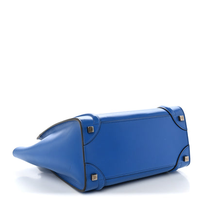 Celine Smooth Calfskin Micro Luggage Royal Blue 4 of 9