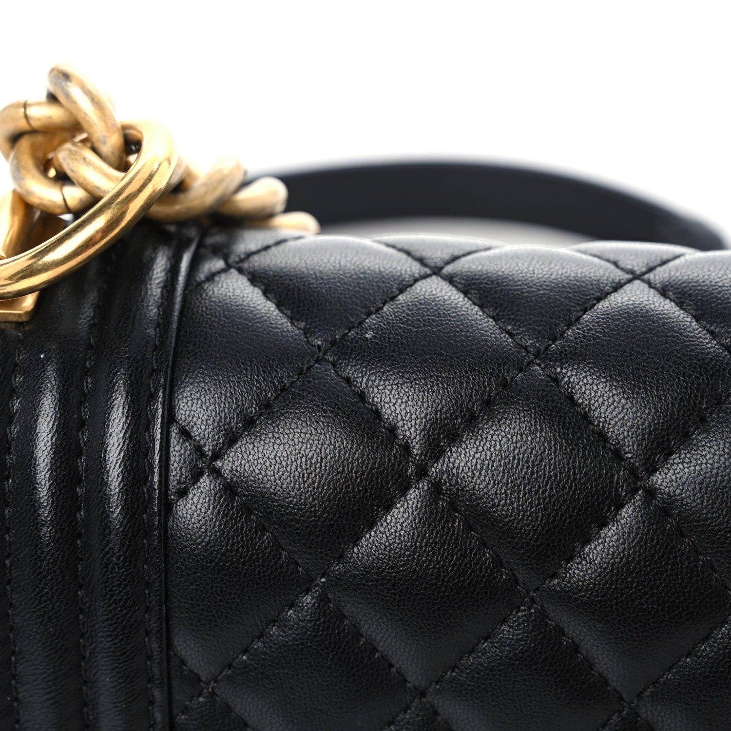 Chanel Lambskin Quilted Small Boy Flap Black 14 of 15