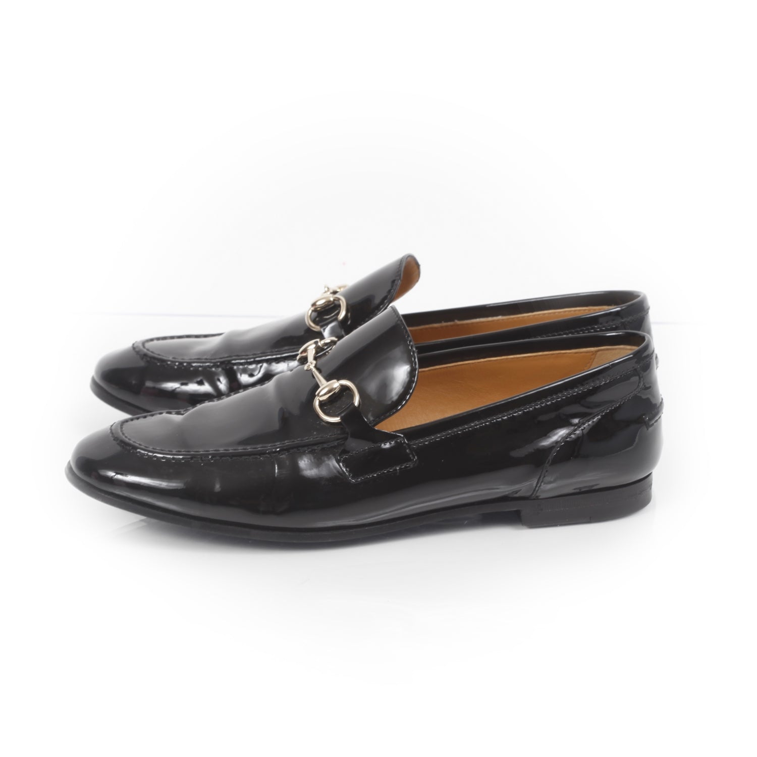 Gucci Patent Leather Horsebit Loafers 36.5 2 of 10