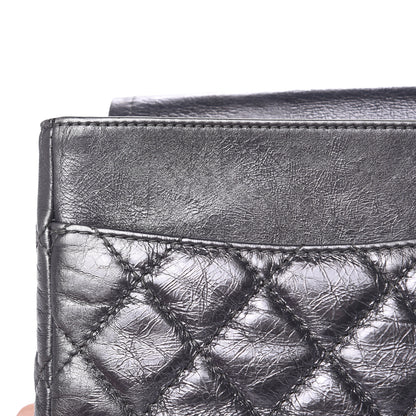 Chanel Metallic Aged Calfskin Quilted 2.55 Reissue 227 Flap Dark Silver 14 of 20