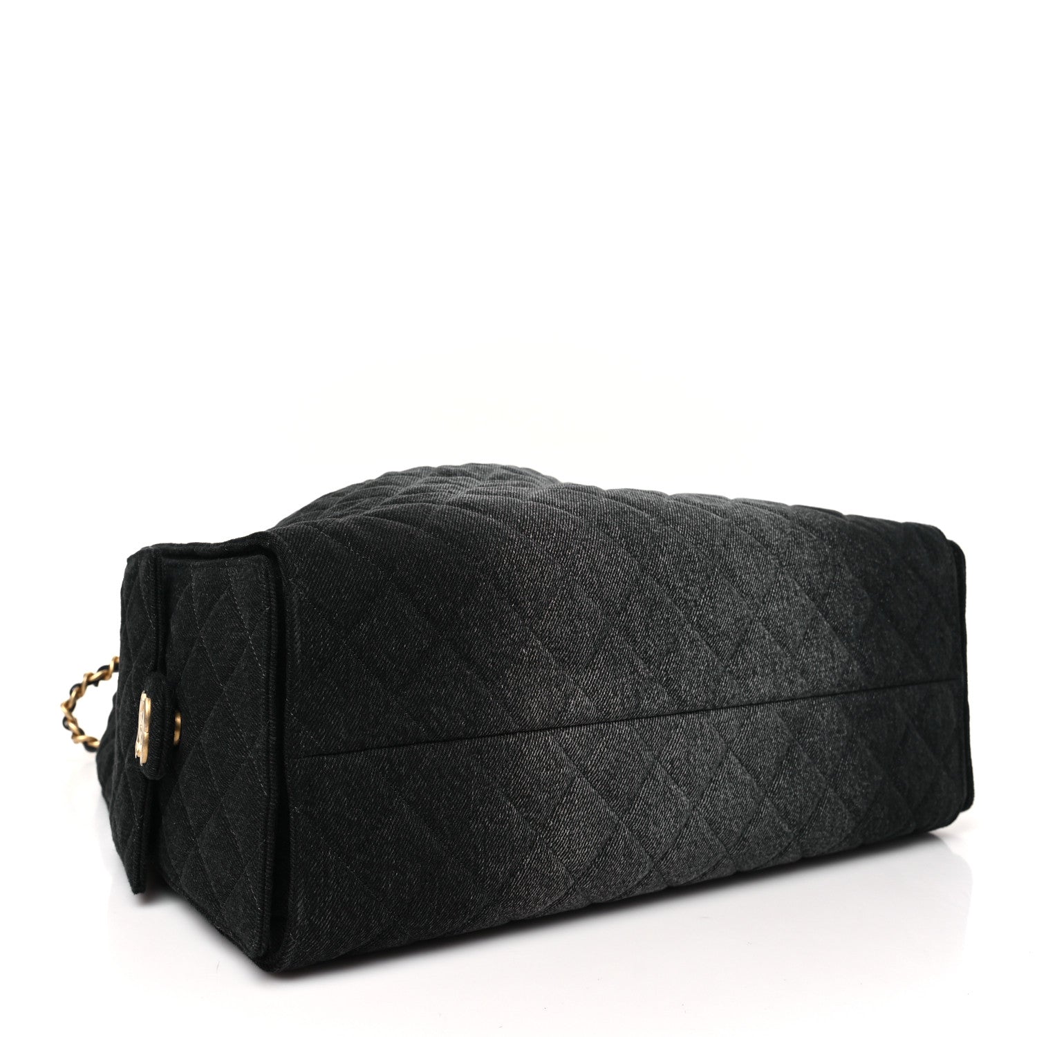 Chanel Washed Denim Quilted Medium Chanel 25 Handbag Black 5 of 11