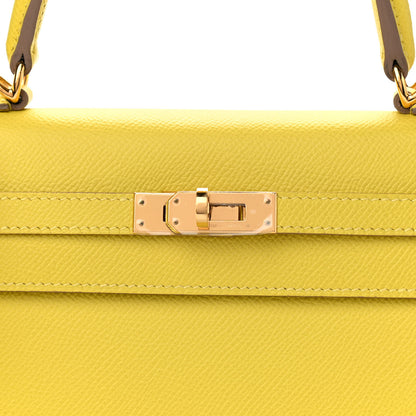 Hermes Epsom Kelly Sellier 25 Lime 11 of 11